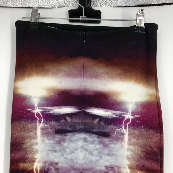 McQ by Alexander McQueen Lightning Knee  length Tube Skirt Size XS - Picture 6 of 15